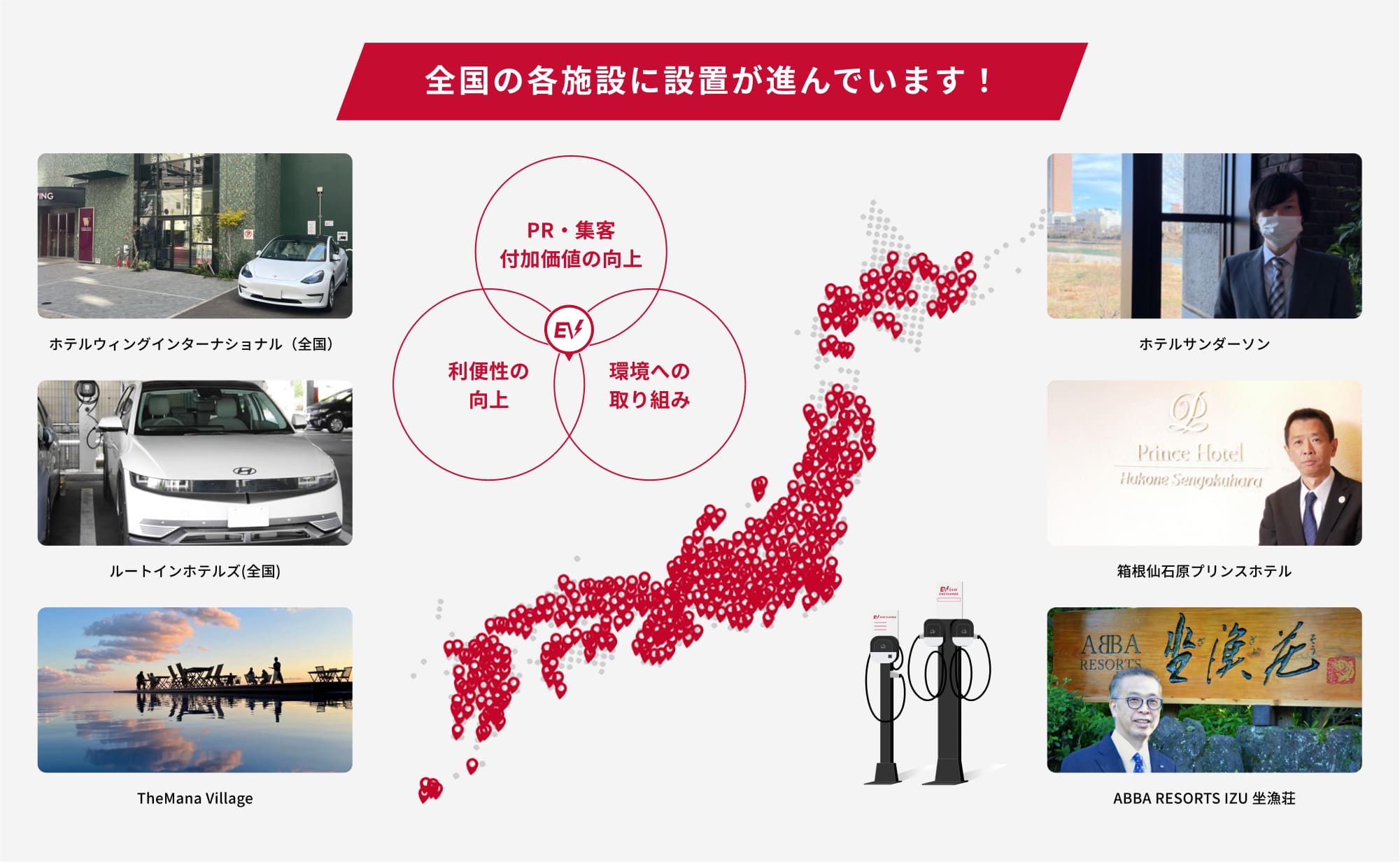 全国の各施設に設置が進んでいます！